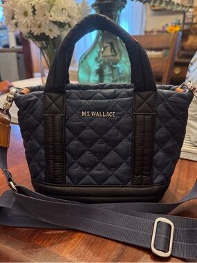 MZ Wallace Navy & Black Mini Empire Tote
